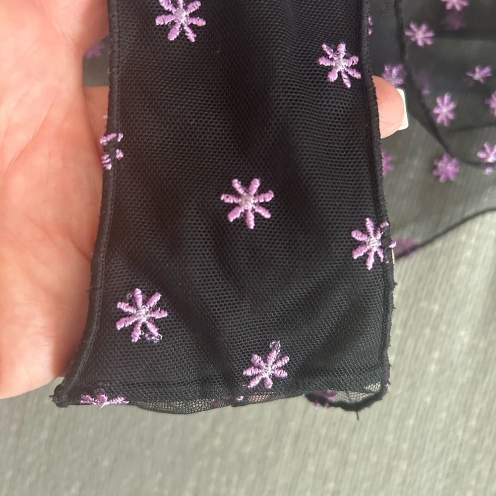 Out From Under Black Pink Floral  Underwear Women’s Size Large - Picture 7 of 9